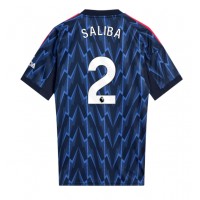 Stroje piłkarskie Arsenal William Saliba #2 Koszulka Wyjazdowej 2025-26 Krótki Rękaw